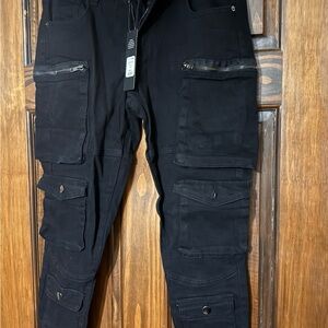 Fashion Nova Black Cargo Pants